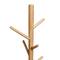 Honey Can Do Black & Natural Wood Modern Freestanding Coat Tree Stand